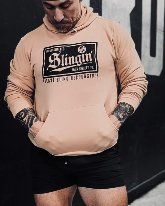 PLEASE SLING RESPONSIBLY PULLOVER/HOODIE